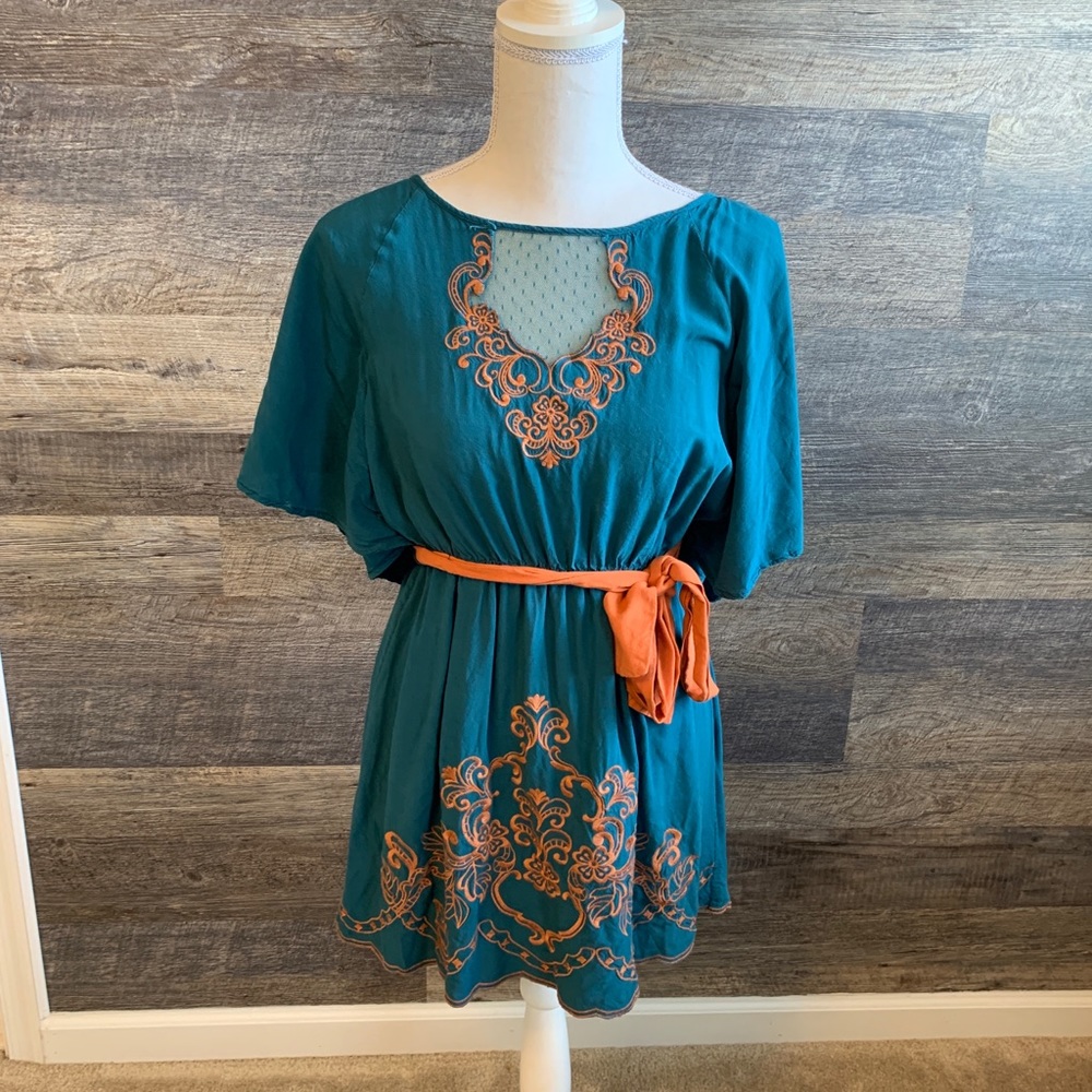 Cute Teal and Orange Tunic